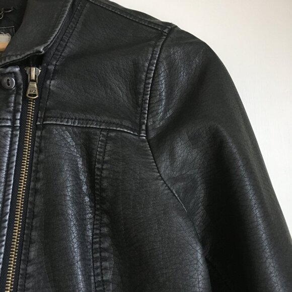 Point Zero Nicole Benisti Vegan Leather Moto Jacket - Picture 3 of 16